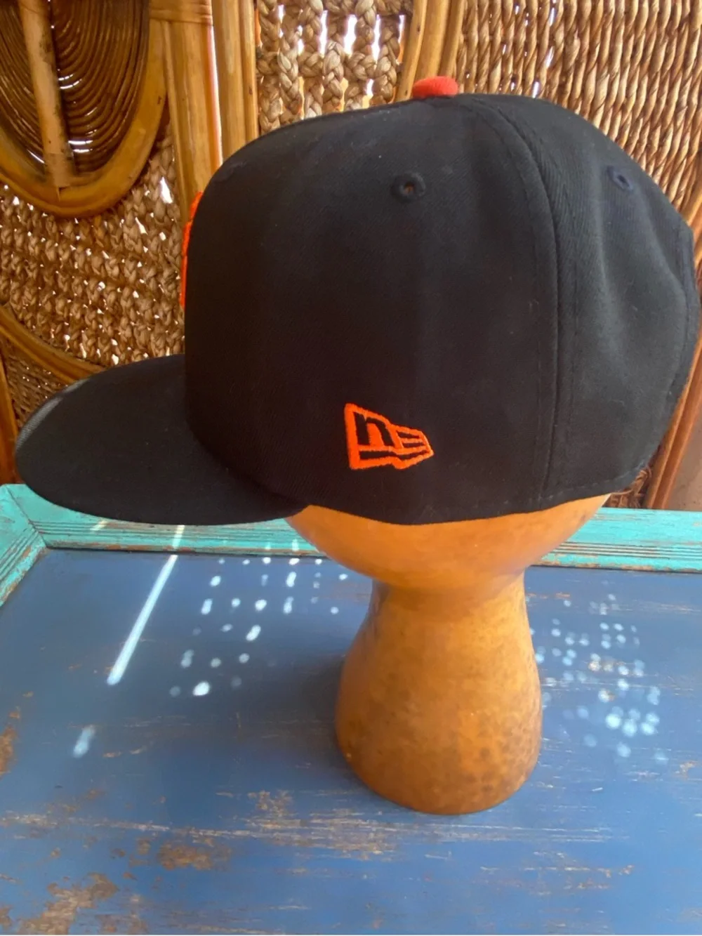 NWOT Youth San Francisco Giants Black & Orange Fitted Adjustable Hat